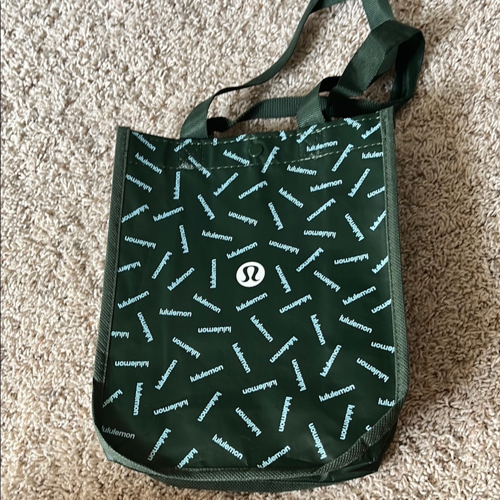 Lululemon Athletica Green Confetti Tote Bag